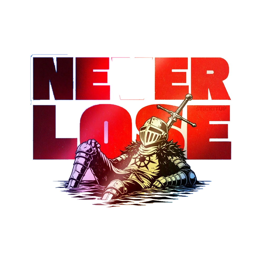 Never Lose Holographic Stickers